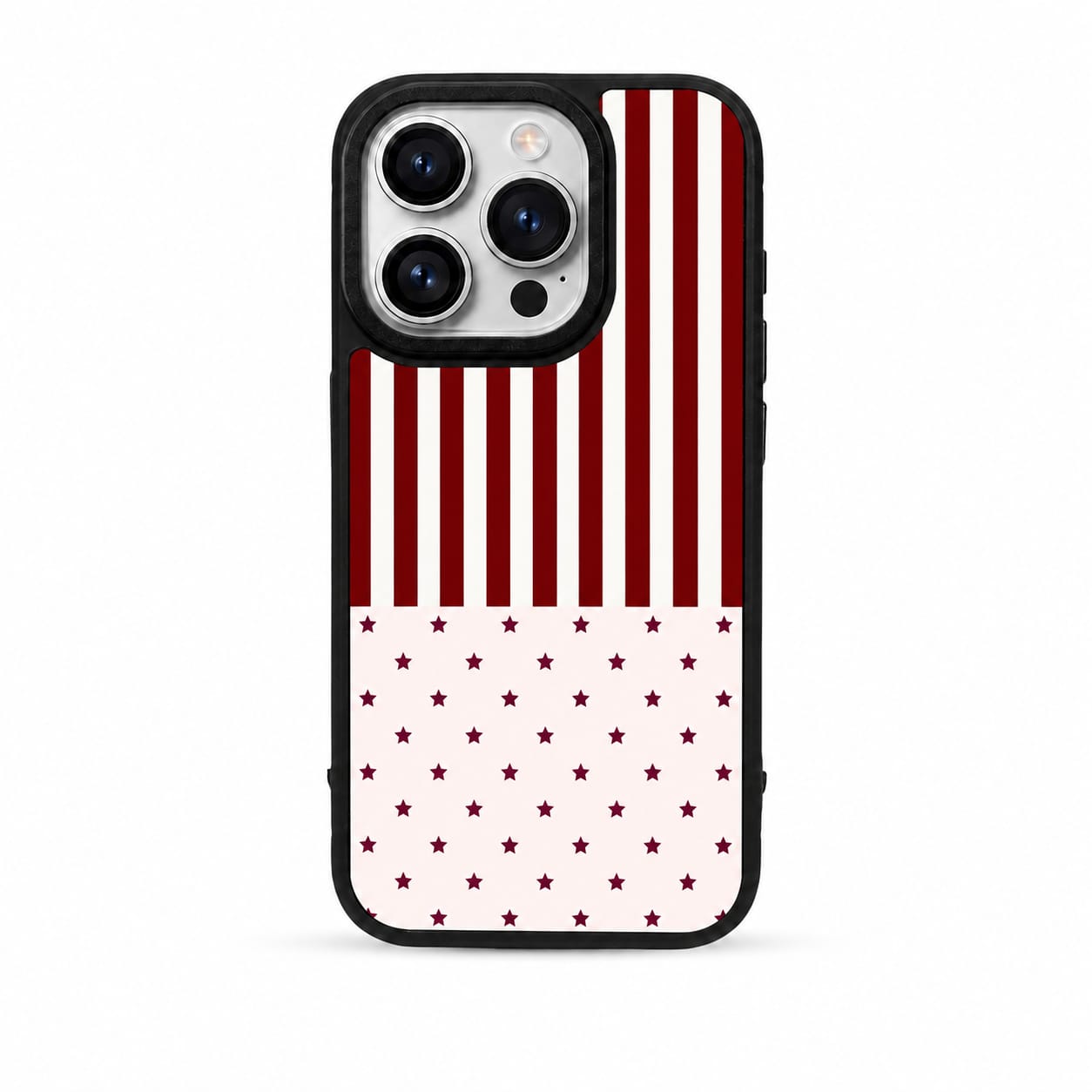 UNIIIV CRIMSON STARSTRIPE PHONE CASE