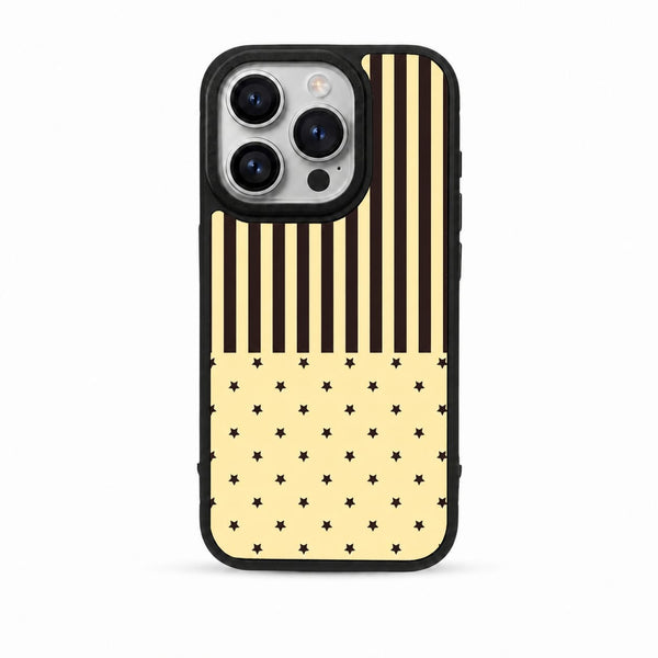 UNIIIV VANILLA STARSTRIPE PHONE CASE