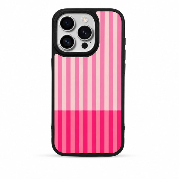 UNIIIV PINK SORBET STRIPE PHONE CASE