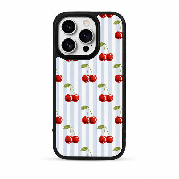 UNIIIV PINK CHERRY BLOSSOM STRIPE PHONE CASE